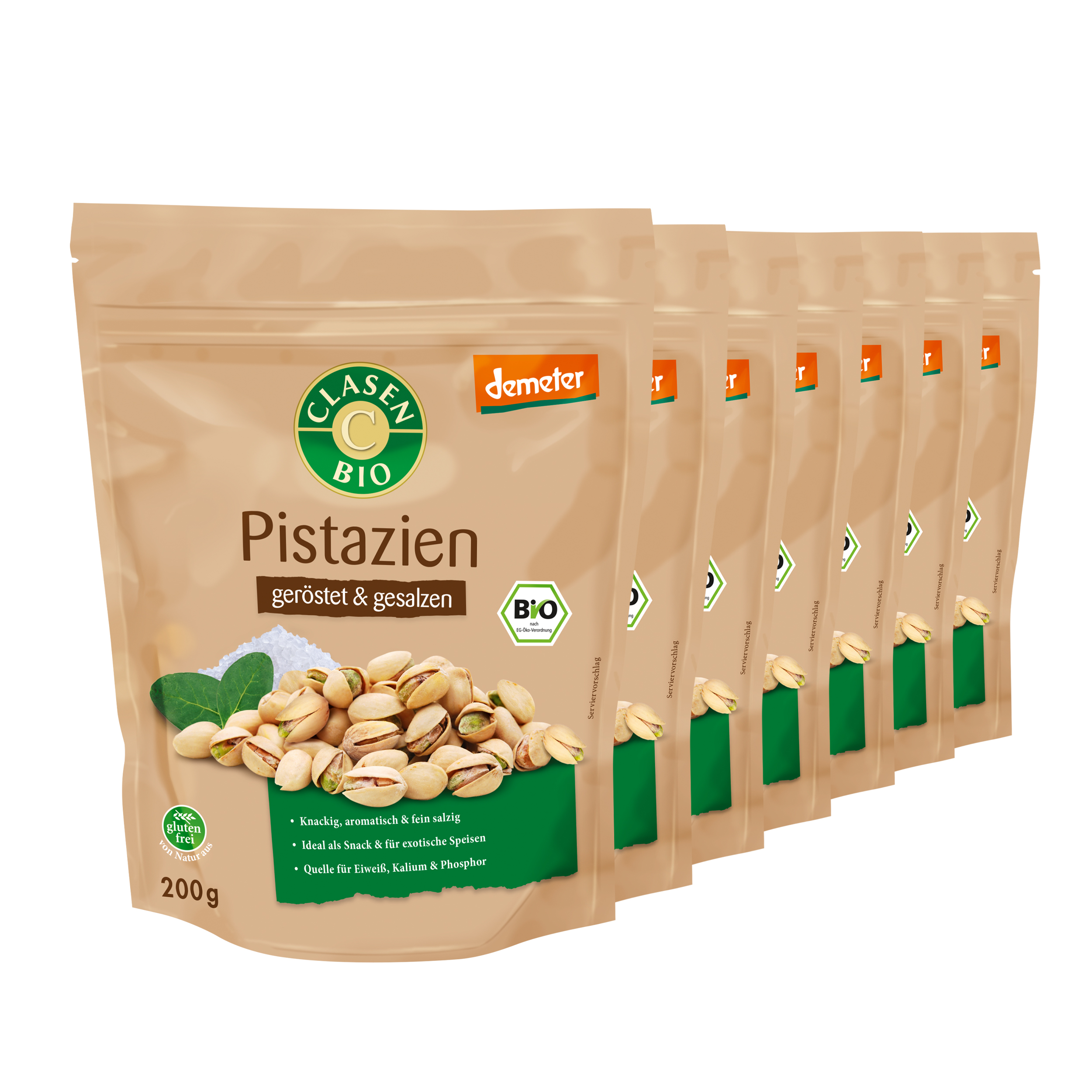 Bio Pistazien (geröstet und gesalzen) in Demeter Qualität 