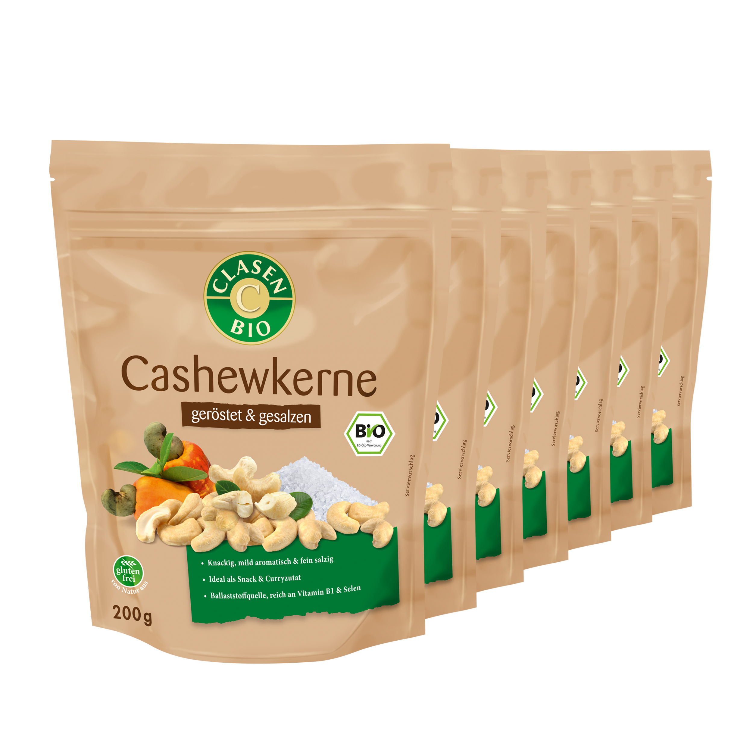 Bio Cashewkerne (geröstet und gesalzen)